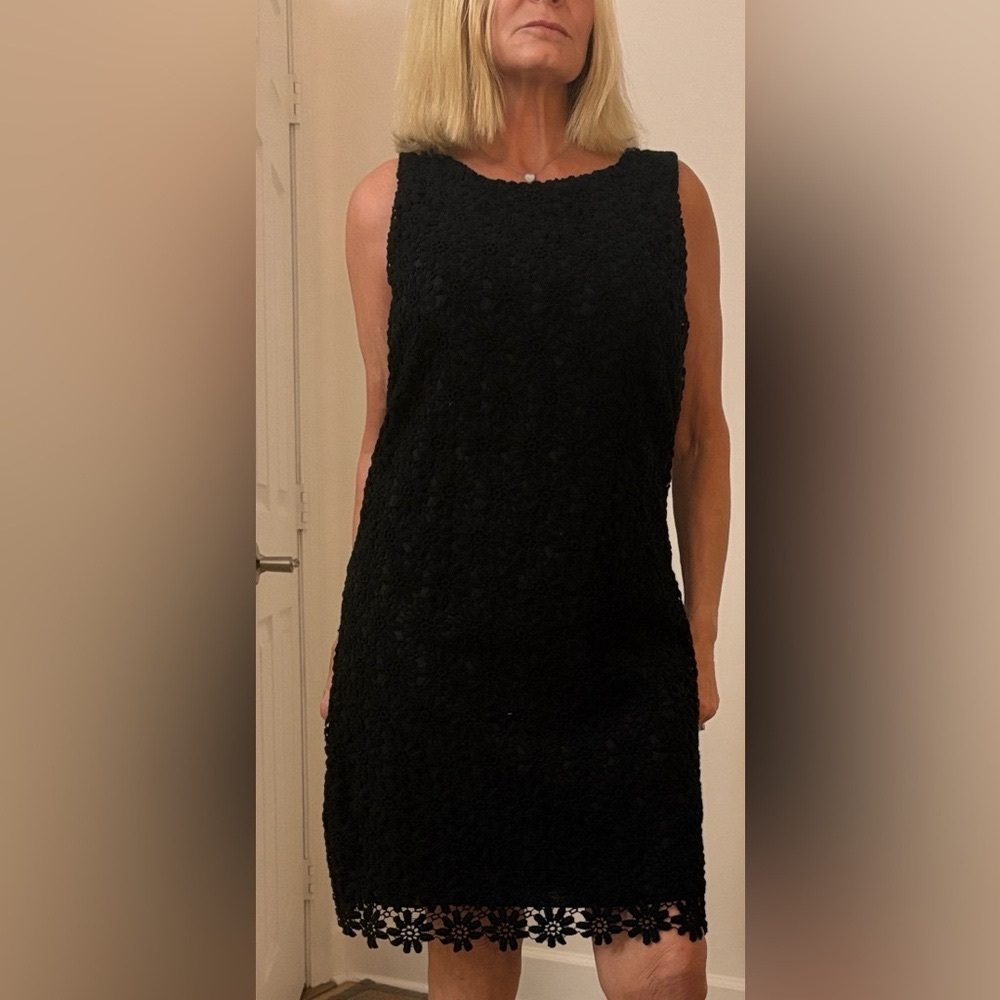 Lilly Pulitzer-black lace eyelet dress.  “Lela”
